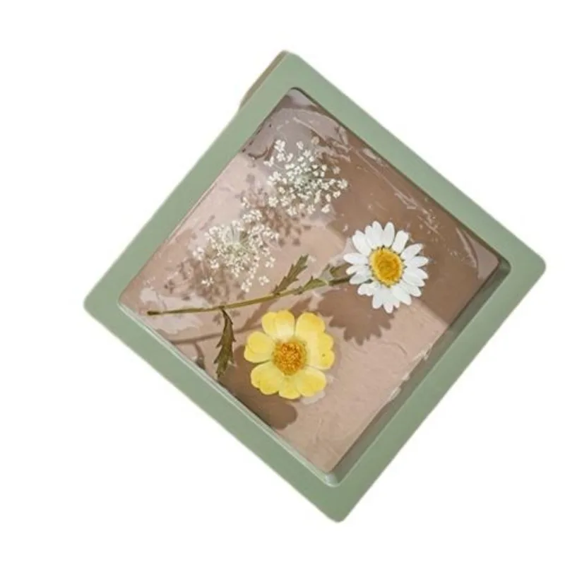 Wholesale Modern Desktop Nature Beauty Square Plastic Frame Flower Pressing Toys