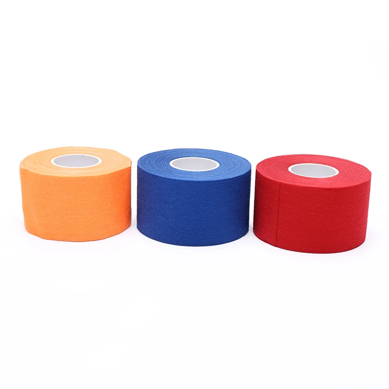 
1 inch white finger athletic tape latex free zinc oxide hot melting adhesive strong stickiness sports tape 15 yards 