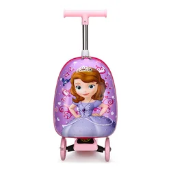 2022 Hot Sale Kids Skateboarding Suitcase Travel Luggage Children Trolley School Bag Travel Smart Luggage Wheeled Suitcases
