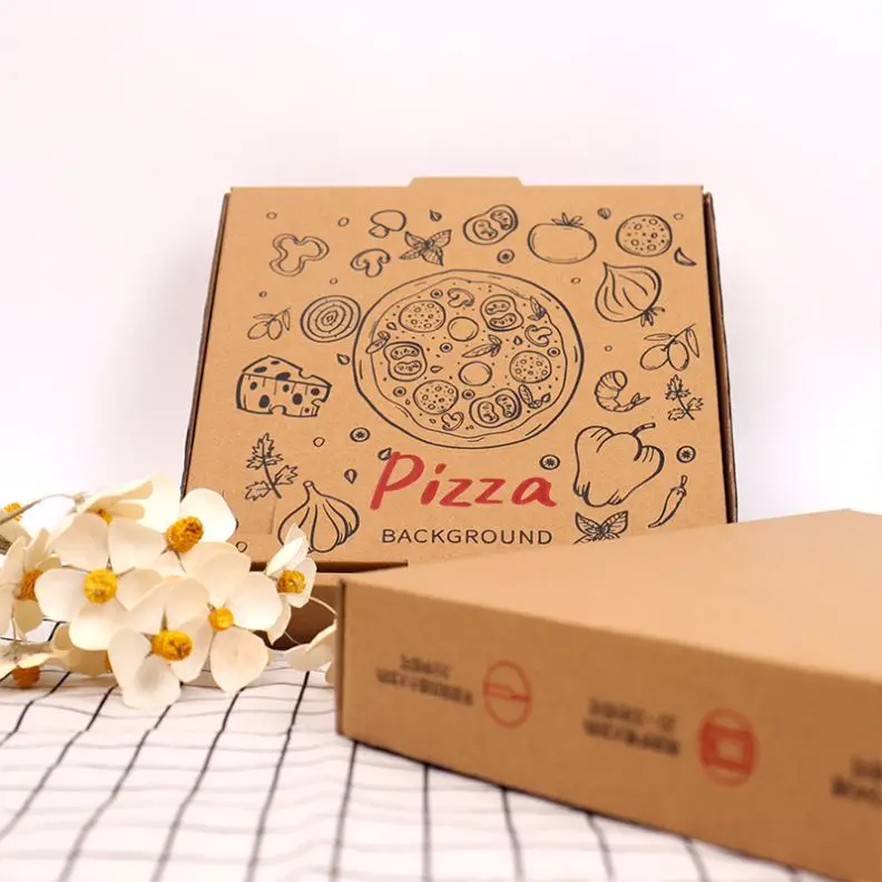 Brand New Burger Box Packaging Caja De Carton Para Corrugated Pizza Liner