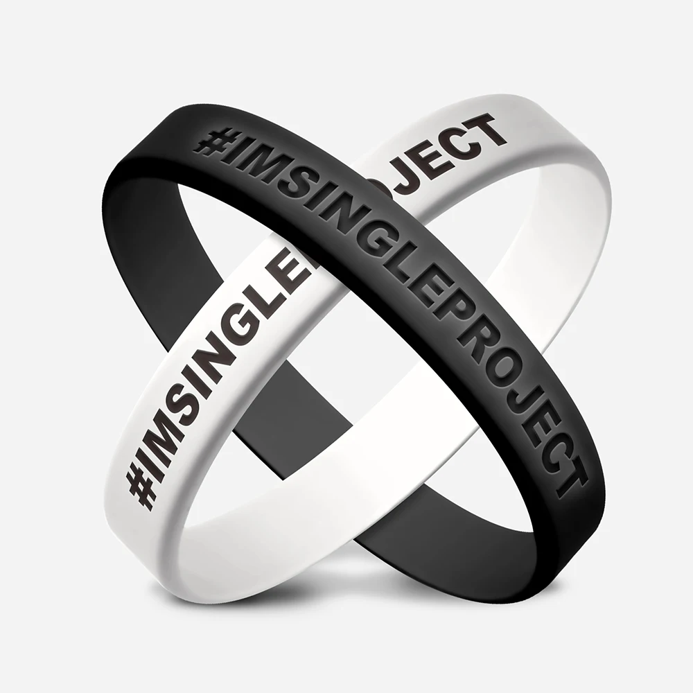 Customized Crystal Code Adjustable Ink for Silicon Printing Blank Custom Rubber Bracelets Wristband Silicone Slap Bracelet