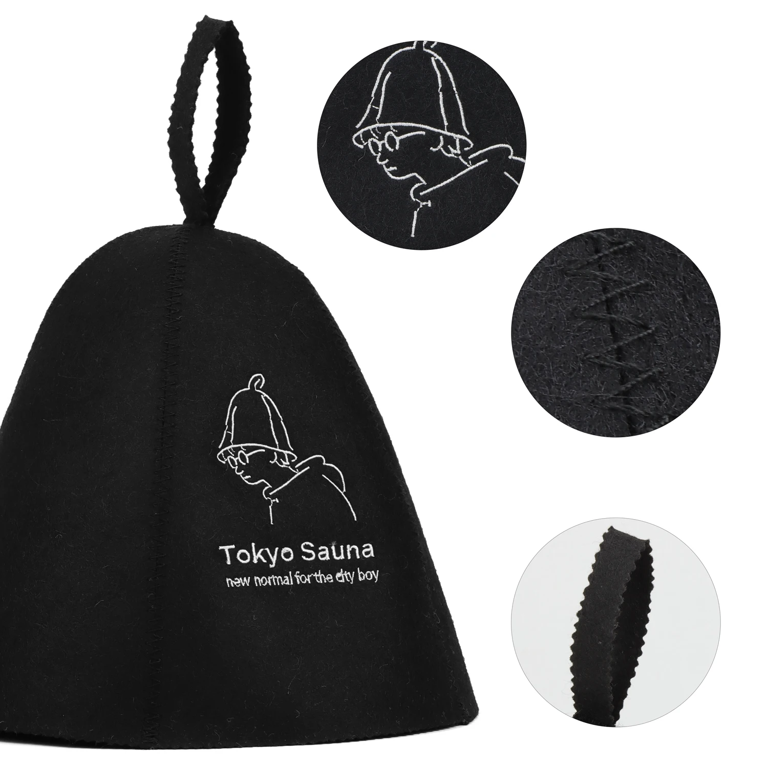 sauna hat viking russian  for men bath sauna hat for man 100% wool felt sauna hat 100% wool felt