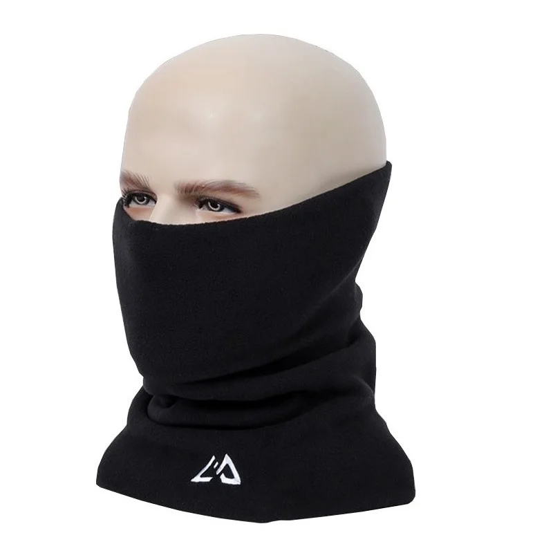 Black Sport Biker Face Cover Fleece Warm Face Cover Face Sport Neck Cover Mask