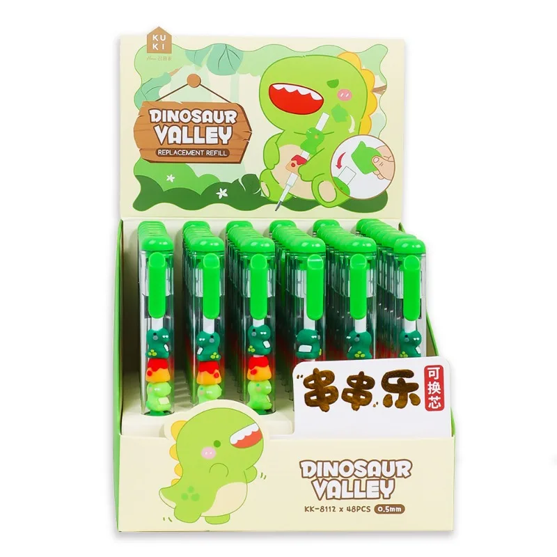 School Supplies Beadable Pens Cute Creative Styling DIY Beaded Signature Pen Student Stationery Fancy Pens for Girls