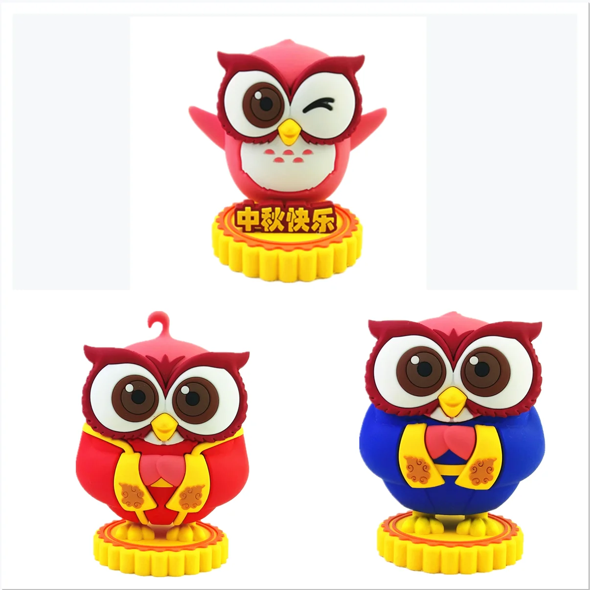 Promotion OEM exquisite high-end 3D cartoon PVC doll action diagram plastic three- doll manufacturer customization