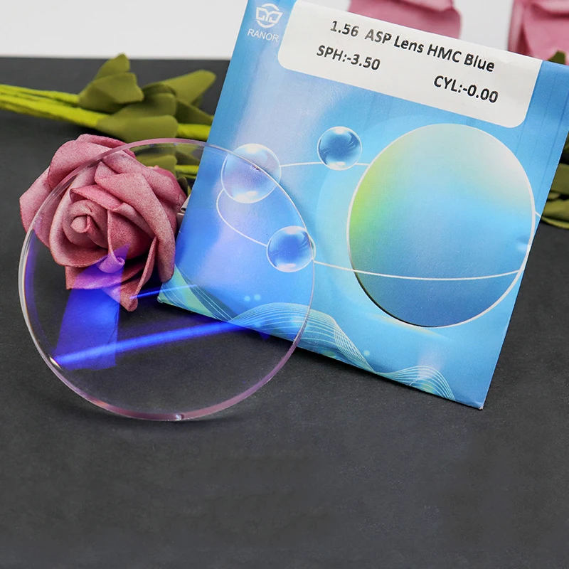 Cr39 1 56 UV400 оптические линзы стеклянные Lenseye