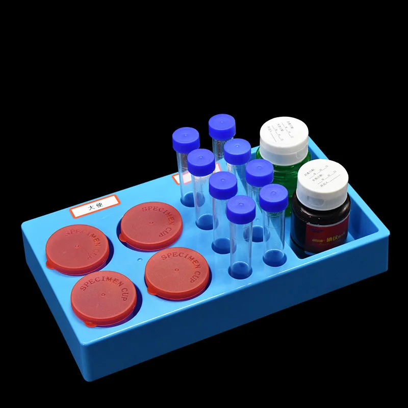 ABS Laboratory Combination Test Tube Rack Urine Specimen RackTest Tube Rack Storage Box Laboratory Centrifuge Test Tube Rack
