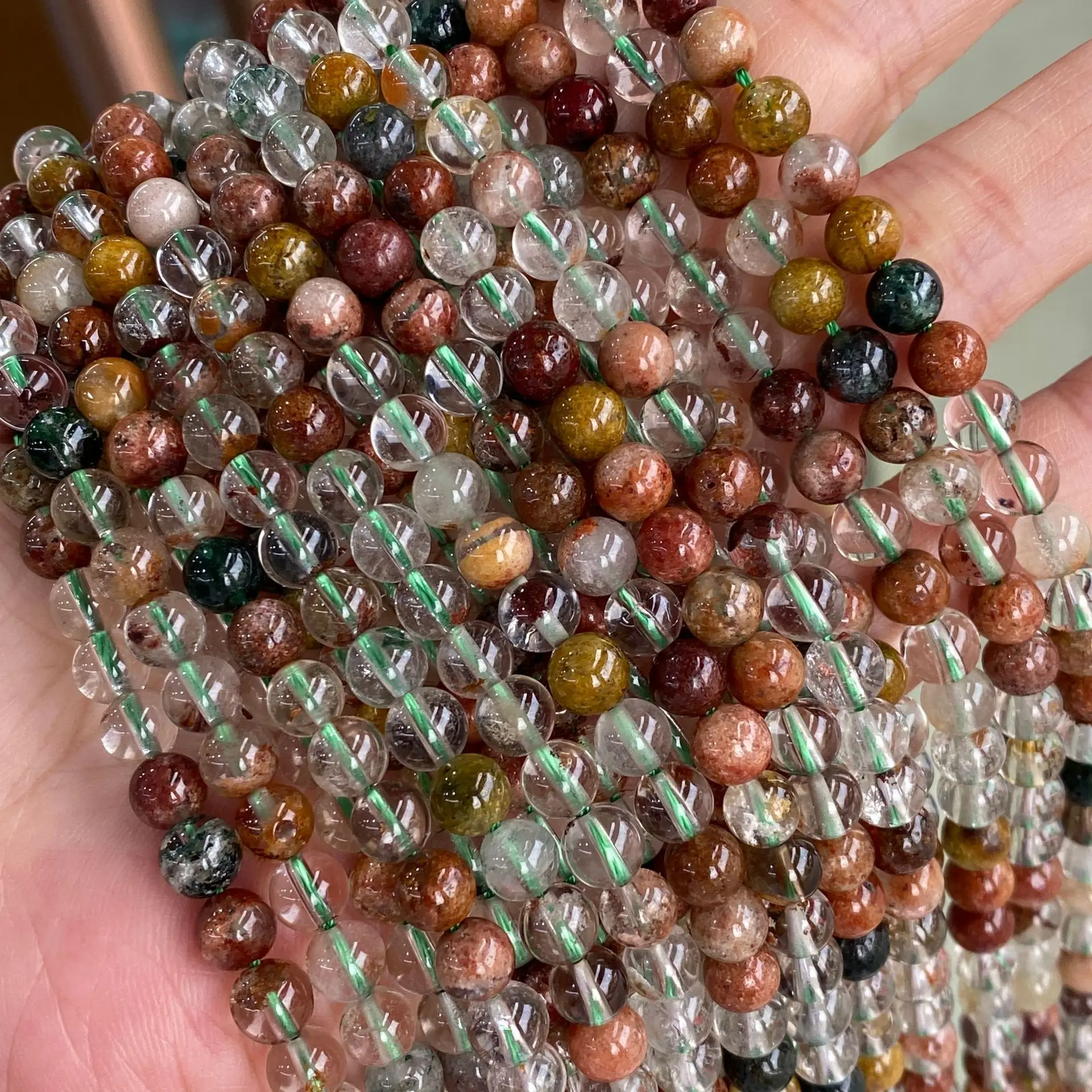 Factory Price 8mm Natural Stone Beads Beading Crystal Healing Gemstone Round Loose Natural Stone Beads For Jewelry Making