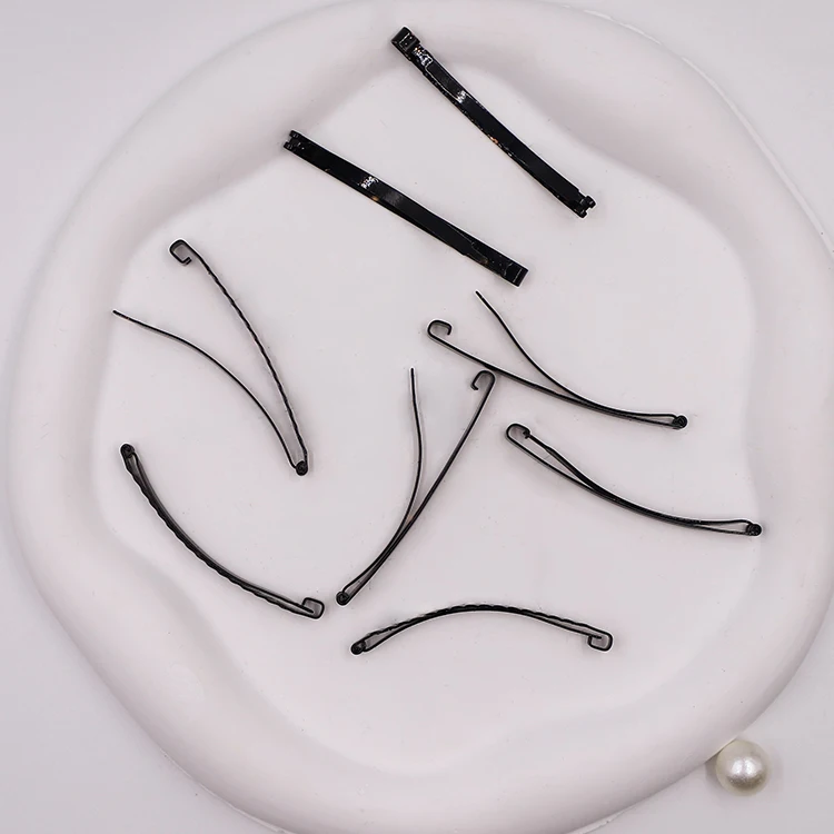 Wholesale High Quality Black Hair Barrettes Bobby Pins Clips For Nurse DIY Hair Accessories