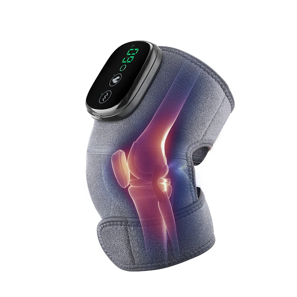 PSB New Rechargeable Electric Infrared Heating Knee Massage Pad Protection Wrap Knee Brace Warming Knee Protection Massager