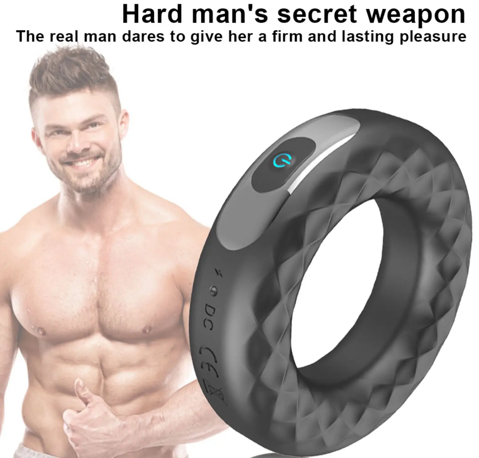 China factory price 10 speeds Silicone Vibration Lock Fine Ring Male Time Delay Masturbation penile ring Sex toy for Man