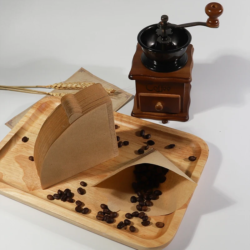V60 Coffee Filter Papers withe Unbleached Original Wooden Drip coffee Paper