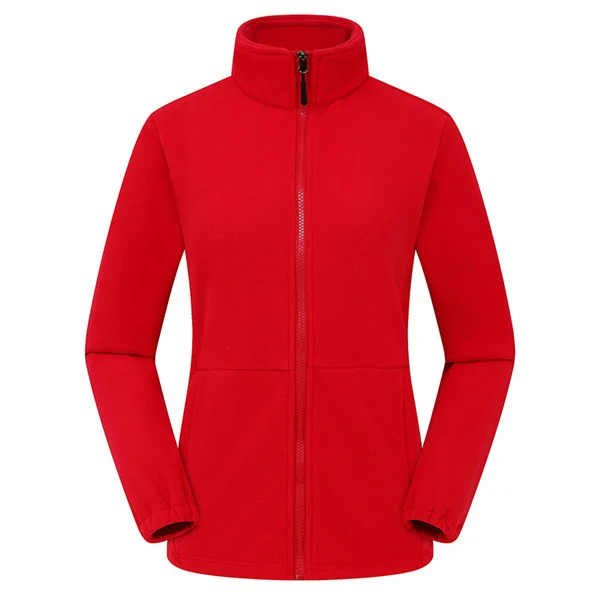 New arrival custom logo full zip women winter polar fleece jackets