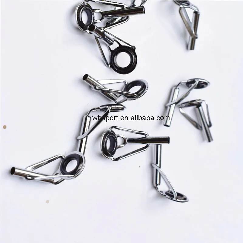 Fishing Casting Ultra Light Rod Guides Set Plastic High Gloss Ceramic Rings Fishing Rod Guides Ring