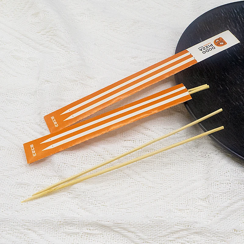 Custom food grade bamboo sticks wholesale cheap barbecue skewers bbq fruits round bamboo pick stick individual packaging