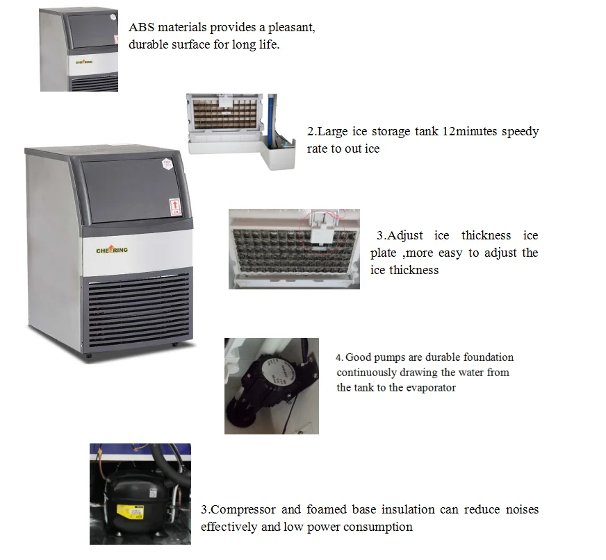 
2019 new product 200kg commercial portable industrial ice maker ice maker/industrial ice making machine /ice cube making machine 