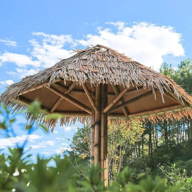 Artificial beach umbrella thatch Factory Price Thatching Roof Reed Material