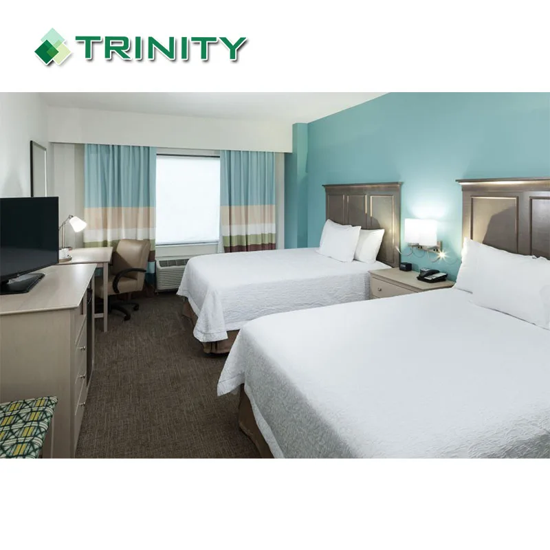 3-5 Star Headboard Full Hampton Inn Basic Hotel Bedroom Set Furniture Manufacturers
