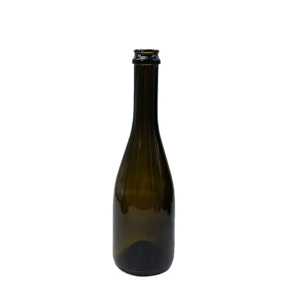 Wholesale 375ml 750ml Custom Amber Clear Glass Champagne Bottle Sparkling Wine Bottles