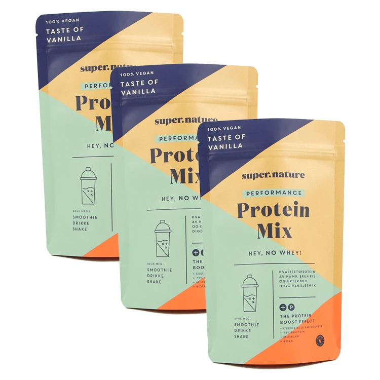 Stand up pouch zip lock biodegradable kraft paper bag