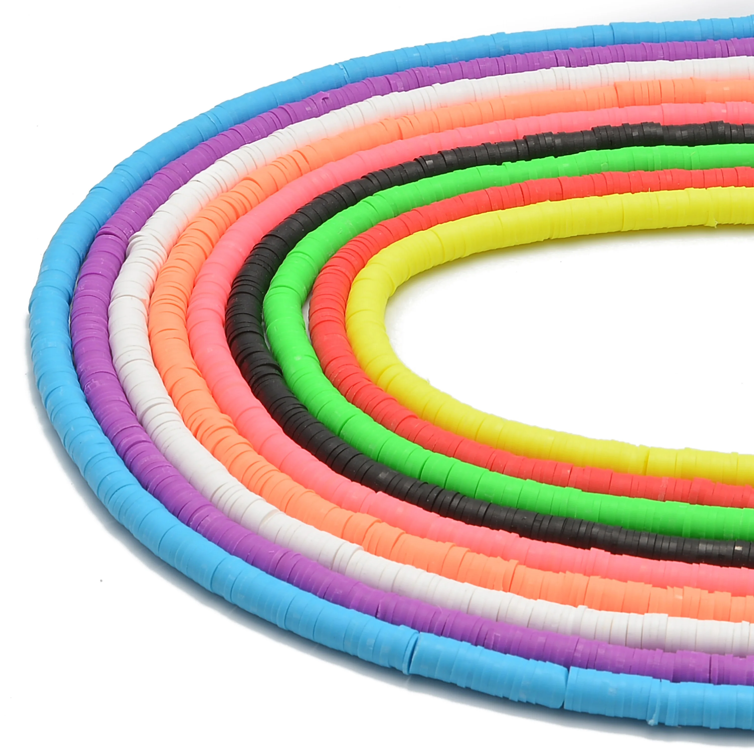 Wholesale Heishi Disc Bead Strands Polymer Clay African Tribal Beads for Jewelry  Bracelet Pendant Making 1x4mm 1x6mm