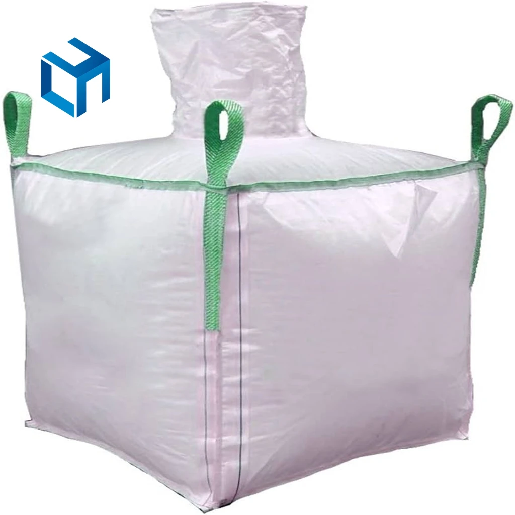 China Supplier Big plastic bag packaging For Carrying Sand 1000 kg big bag firewood bulk bag discharging station