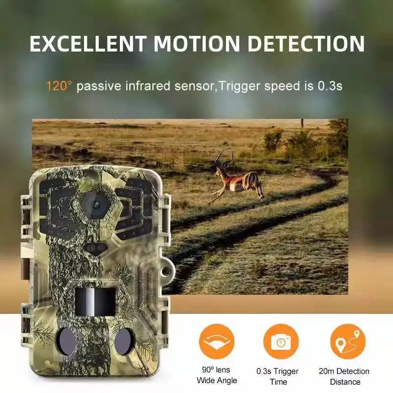 940nm black IR  LED  non flash 32MP sony  4K  wifi trail camera for  wildlife  outdoor hunting