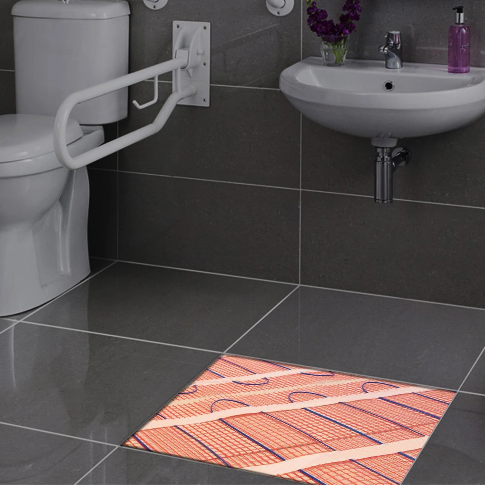 150W/M2  50cmX4m  Warm Floor Heating Mat for Ceramic Tile Wooden Floor Heating System