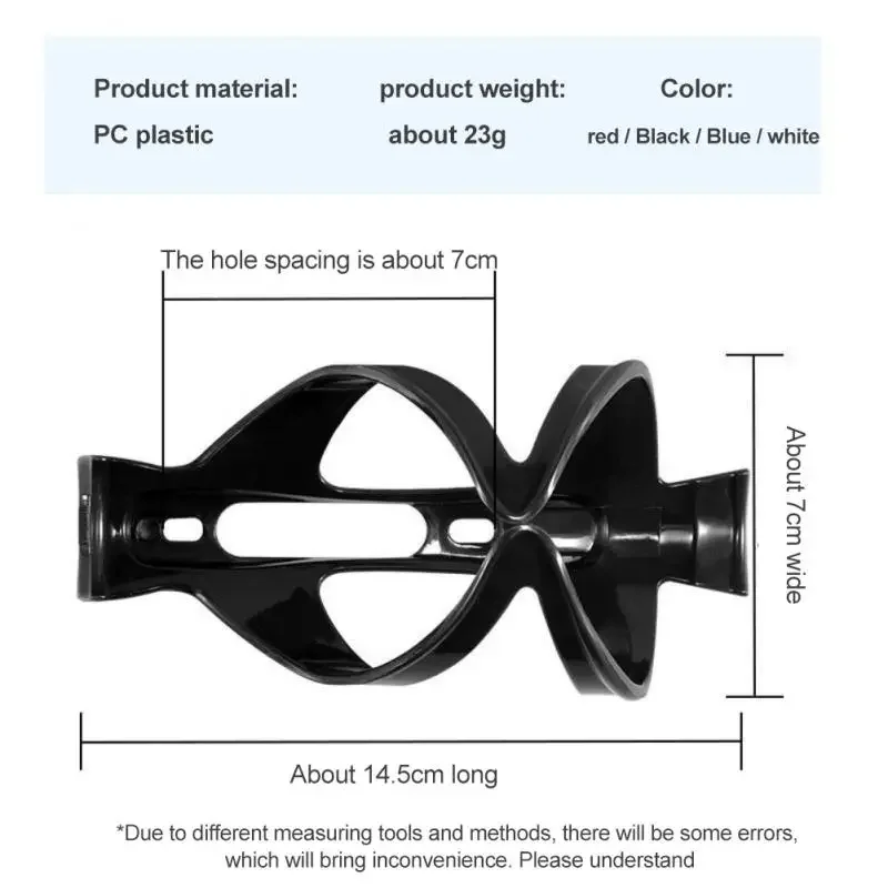 MTB Road Bike Bottle Cage Plastic Cycling Bicycle Water Bottle Cage Bottle Holder With Screw