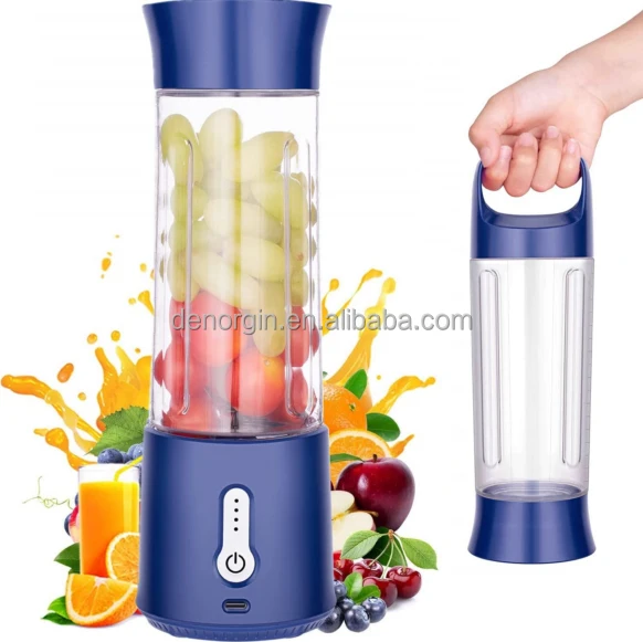 Outdoor Portable Electric Blender Beauty 500ml Two Cups Tritan BPA free Shaker Electric Protein Blender