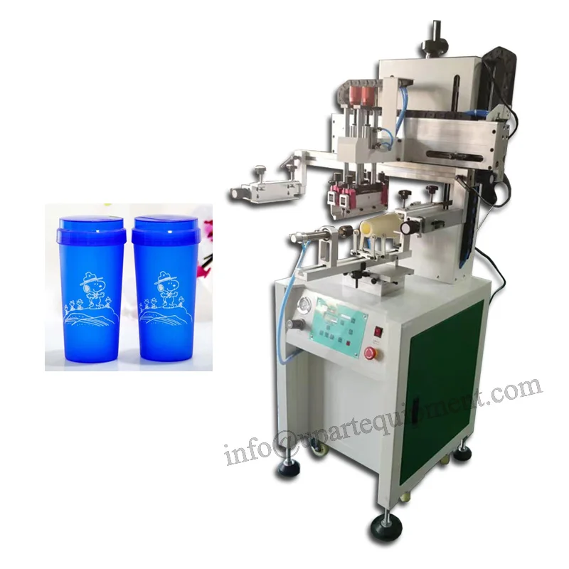 Automatic Coffee Cups Screen Printing Machine Plastic Bottles Screen Printer Silicon wristband Printing Machine price