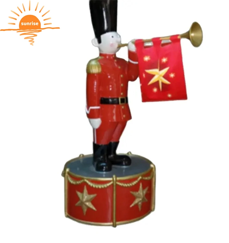 Best Selling Christmas Products Fiberglass Christmas Nutcracker Life Size Toy Soldier The Nutcracker Figure