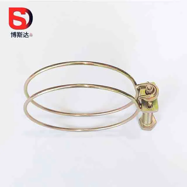 stainless steel round clips double wire hose clamps
