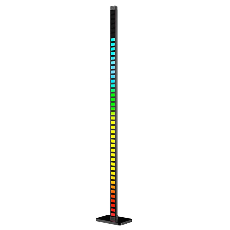 Угловая Напольная Лампа с ритмом, цветная RGB музыкальная мелодия, музыкальный ритм, светильник с регулируемой яркостью, современная напольная лампа
