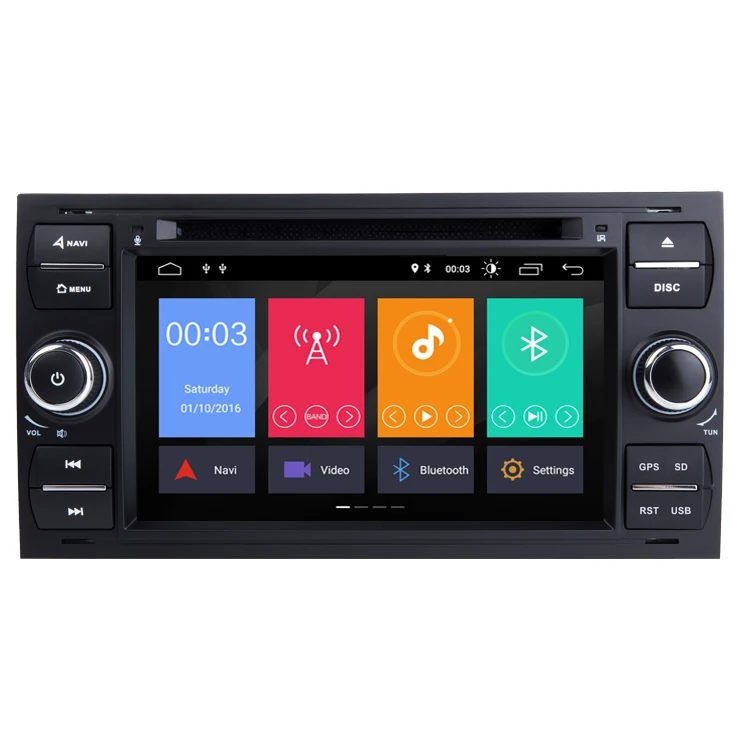 2 Din Android 10 автомобильный dvd-проигрыватель с GPS для Ford Mondeo Focus S-max C-MAX Fiesta kuga транзит Навигация Авто головное устройство стерео