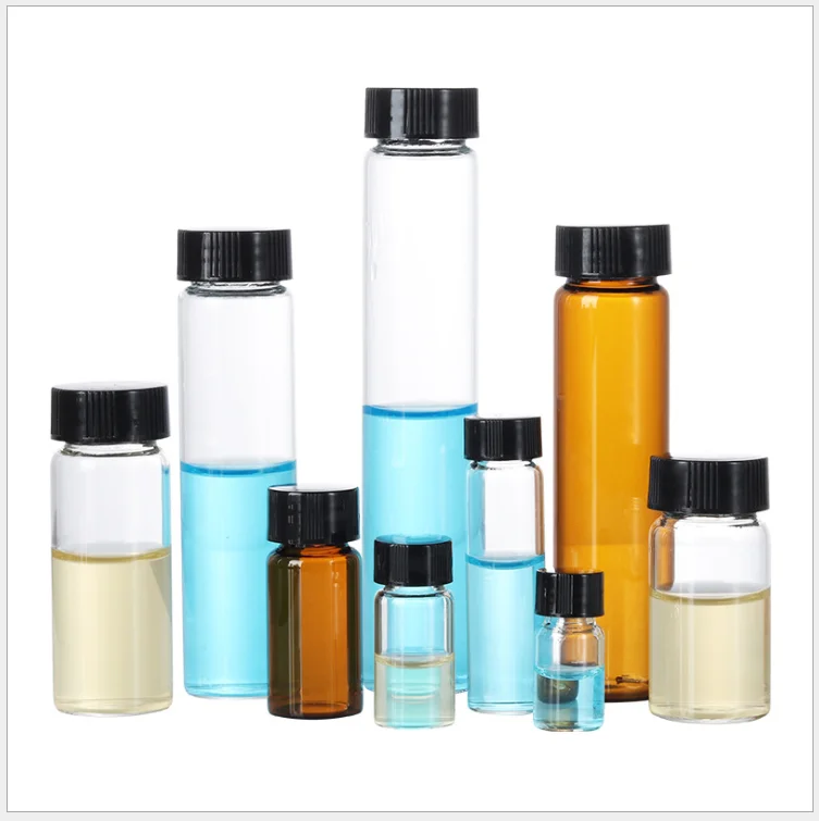 Practical vial 11ml exquisite small science vial snap top empty glass vials
