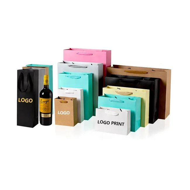 customised logo print black a3 a4 a5 grocery t shirt jeans clothing garment shopper carry art paper shopping bags for clothes