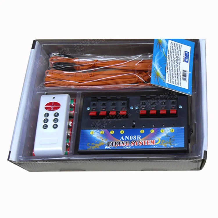 One receiver 8 cues wireless remote control fireworks ignition system for stage party