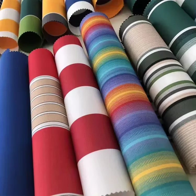 waterproof 100%Polyester Yarn Dyed Tent Fabric Solution Dyed Acrylic Outdoor Fabric For Awning
