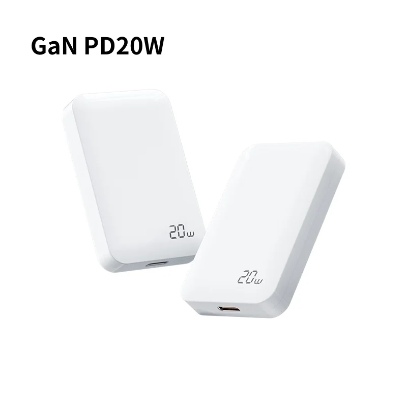 Thin flat travel chargers GaN PD20W USB C fast Charger PD Fast Charger with Foldable Plug Compatible with iPPhone cell phone pad