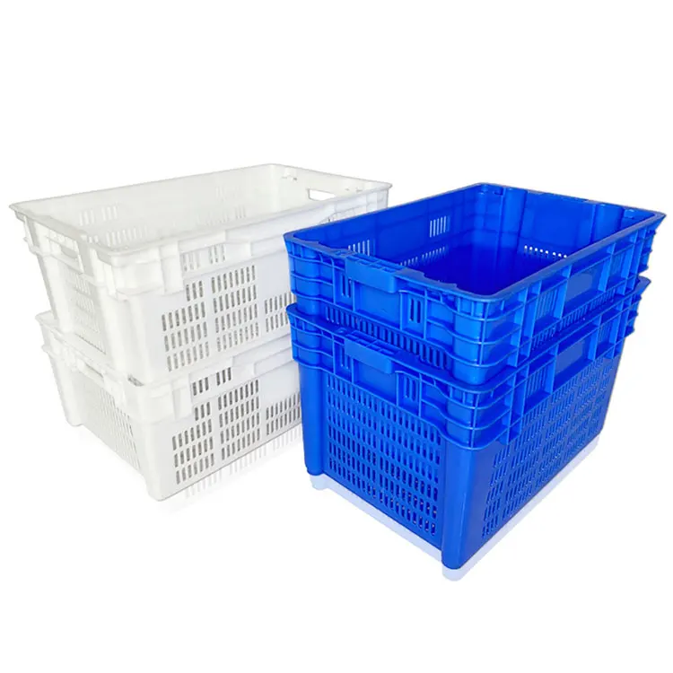 Logo customized crate plastic fruits vegetable turnover basket