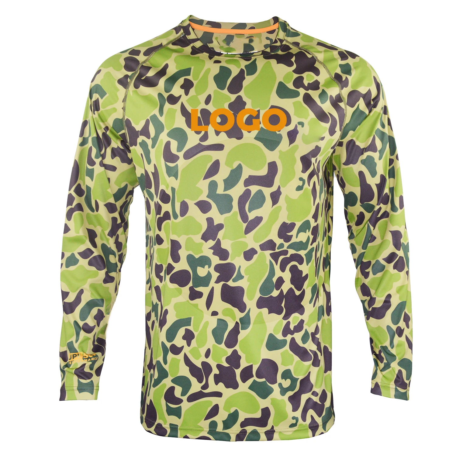 Легкая камуфляжная цифровая футболка с длинным рукавом для рыбалки