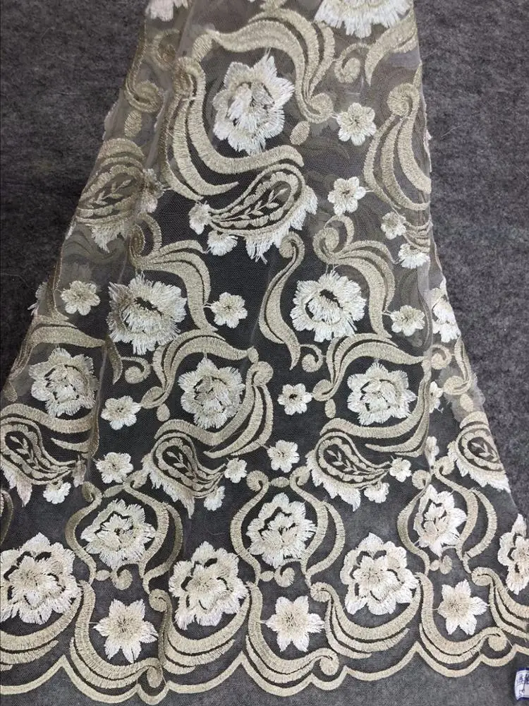 
2020 Rose pink 3D beaded lace fabric 3D embroidered lace fabric for african weddings 