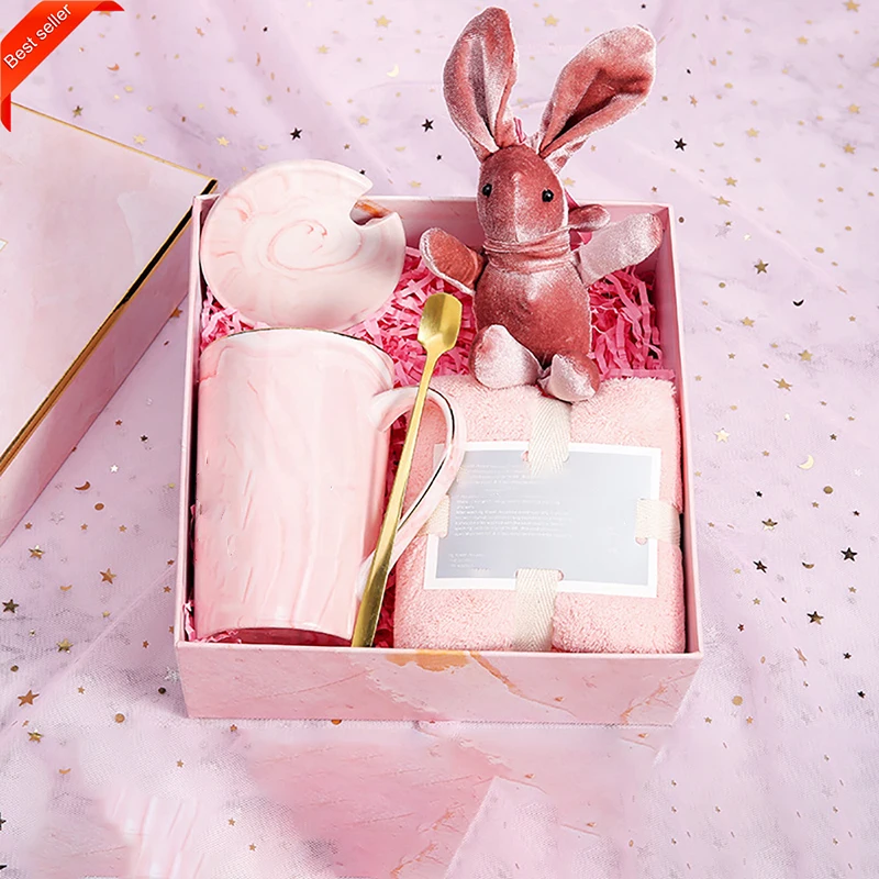 Customization Party Gift Glas Ceramic Bottle Cup Giveaway Wedding Returns Mug Bottle Spoon Towel Sugar Bowl Pot Basin Bunny Doll