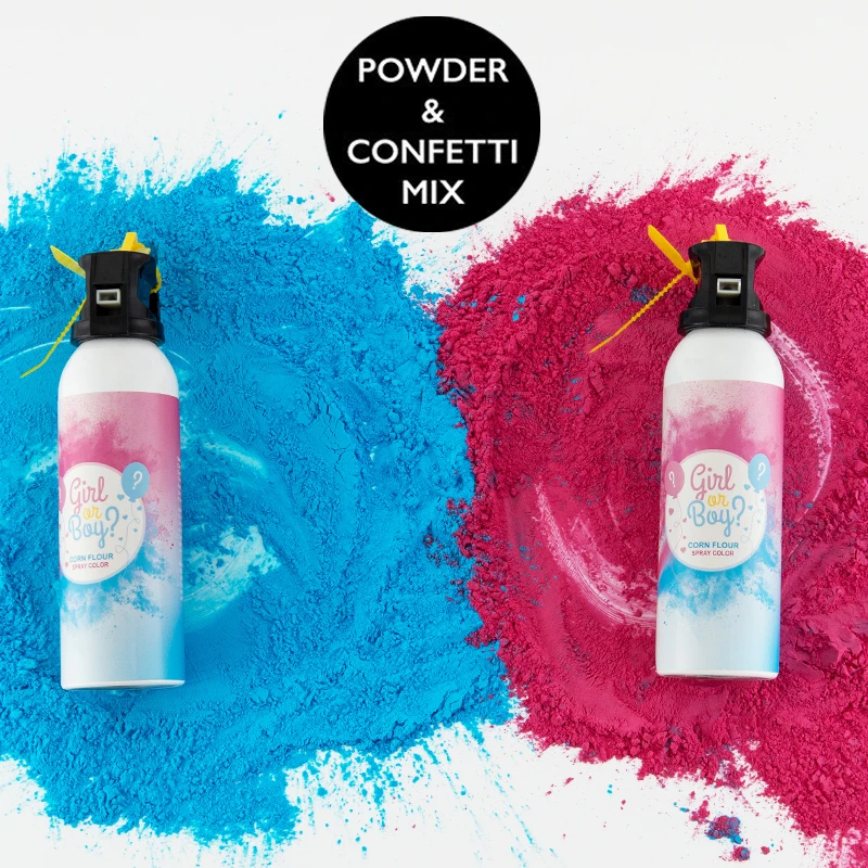 Nice Price Gender Reveals Color Spray Confetti Cannon Smoke Powder Pink And Blue Powder Party Spray