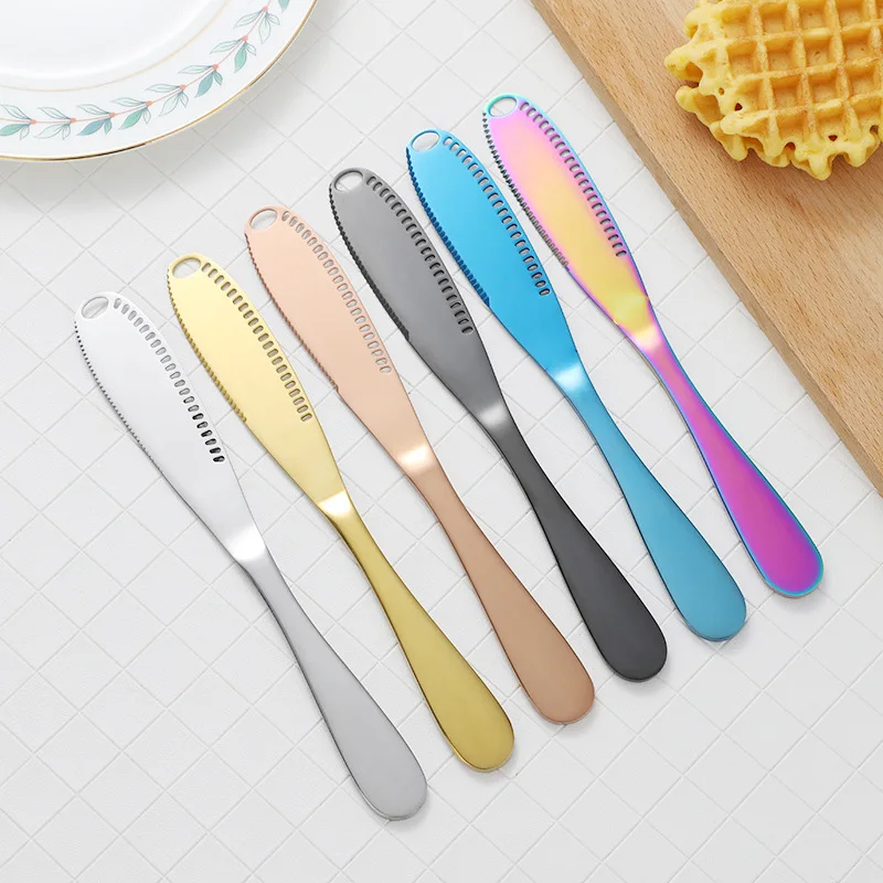 Multipurpose Dinner Butter Knife Stainless Steel Spreader Cold Chocolate and Soft Cheese Knife