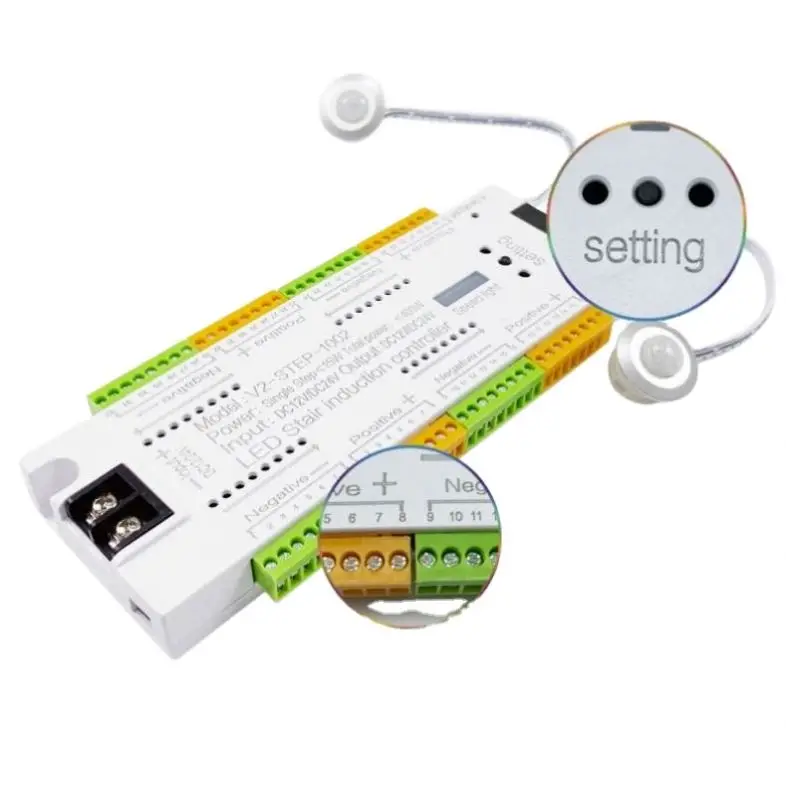 Wholesale 32 Stair Light Induction Pir Automatic Motion Sensor Led Strip Lighting Controller