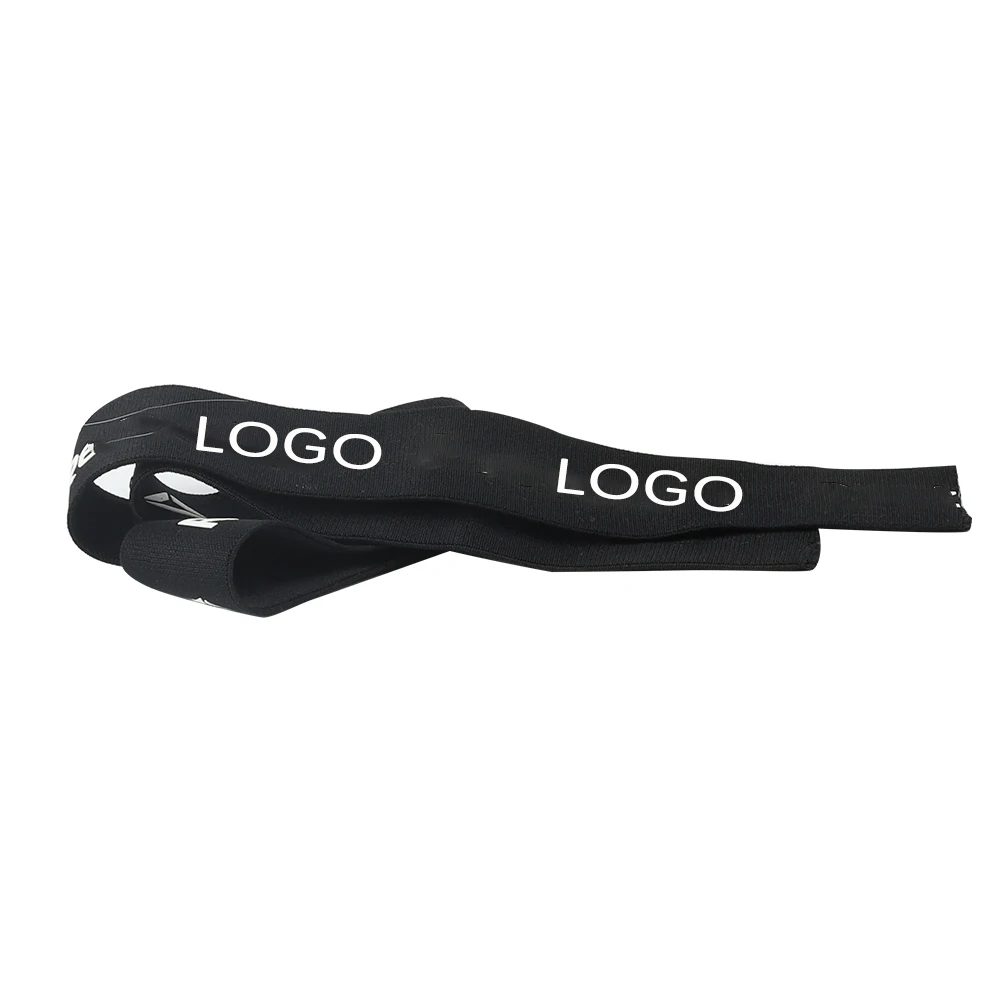 Hot selling custom printed silicone logo nylon polyester webbing elastic band for clothing accessories
