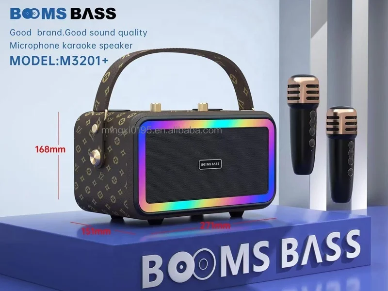 M3201+ corneta amplificada altavoz y bocina bt speaker extra bass outdoor dj party karaoke speaker with wireless microphone