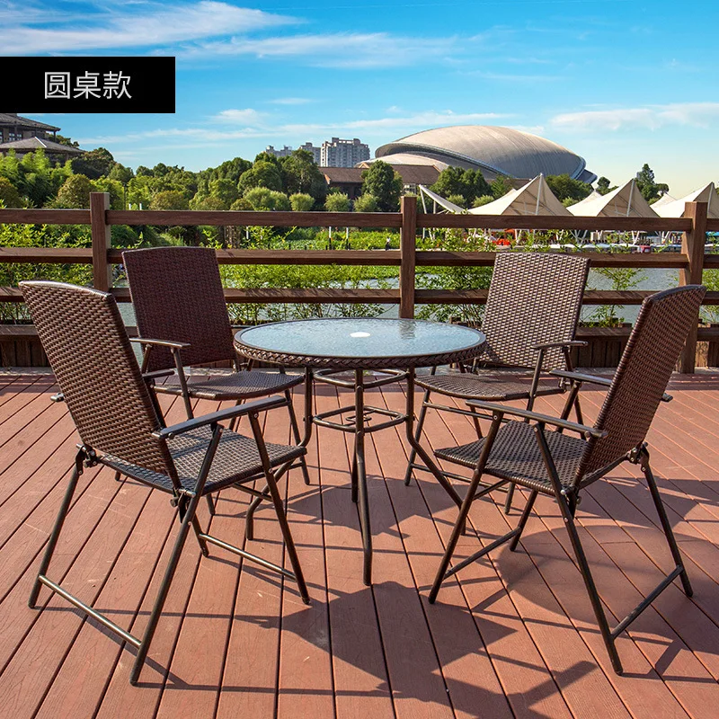 Наборы складной мебели, обеденный набор для патио, ротанговая мебель, уличный сад